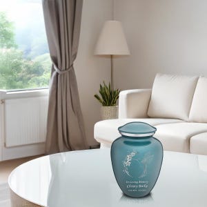Medium Embrace Hummingbird Cremation Urn with Custom Engraving