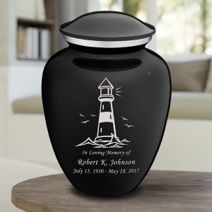 Personalized Adult Lighthouse Urn for ashes | Cremation urn For Human Ashes | Funeral Urn for Male and female | 200lbs