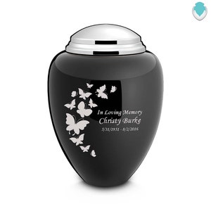 Custom Engraved Adult Tribute Butterfly Cremation Urn