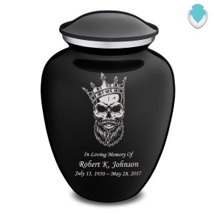 Custom Engraved Adult Embrace Skull Cremation Urn