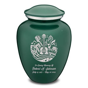 Custom Engraved Adult Embrace Music Cremation Urn