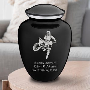 Personalized Adult Dirt Bike Urn for ashes | Cremation urn For Human Ashes | Funeral Urn for Male and female | 200lbs