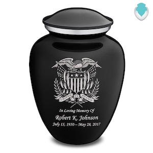 Custom Engraved Adult Embrace American Glory Cremation Urn