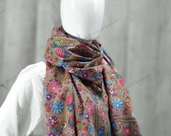 Pure Pashmina Shawl Jamawar (All Over Work) (ONE OF A KIND)