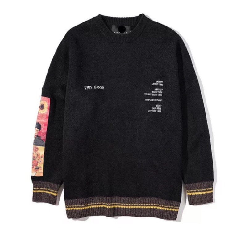 Unisex Sweater Pullover Streetwear Vintage Van Gogh Painting | Etsy