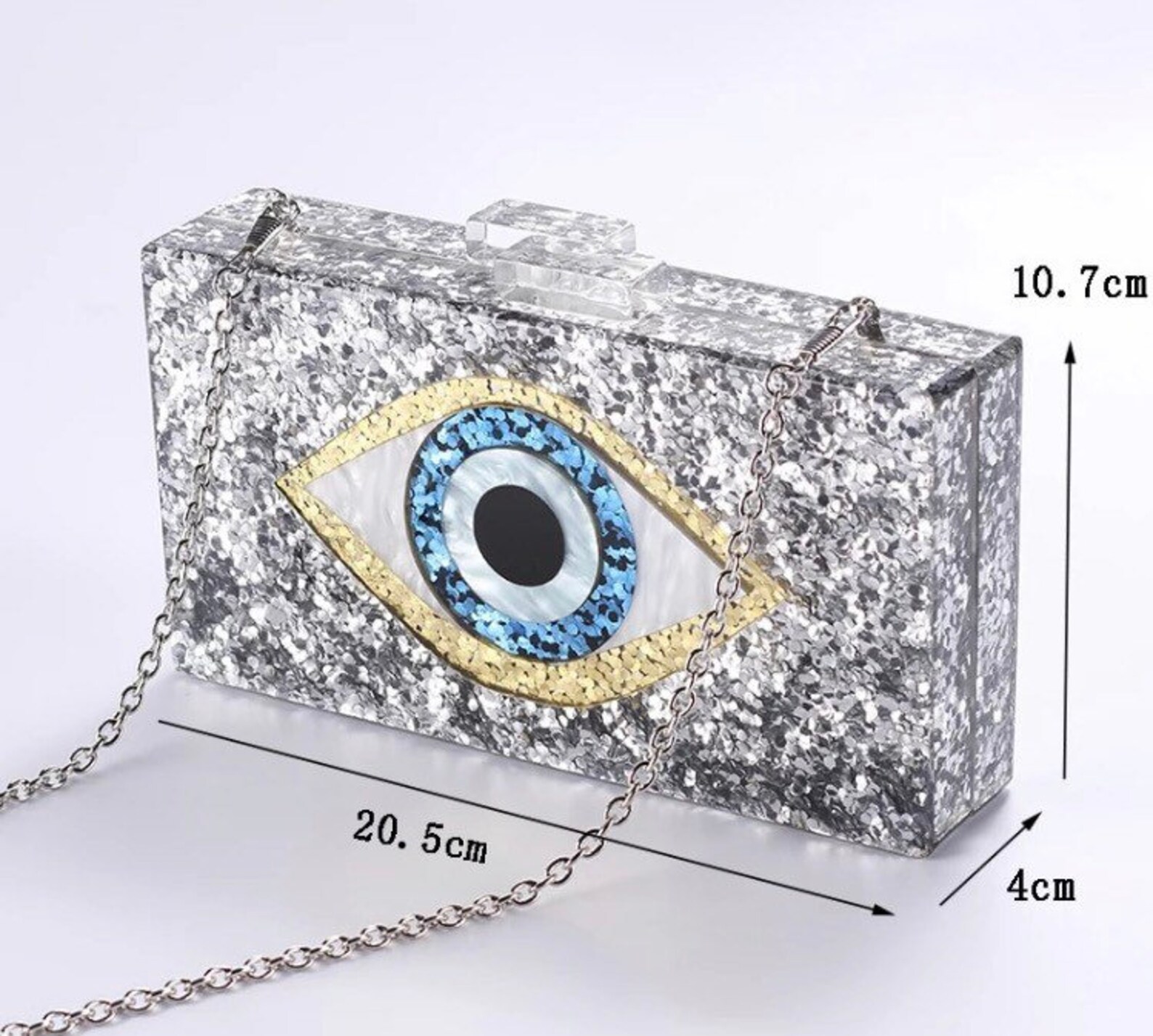 Evil Eye Bag Acrylic Clutch Bag Evil Eye Bag Purse Acrylic Etsy