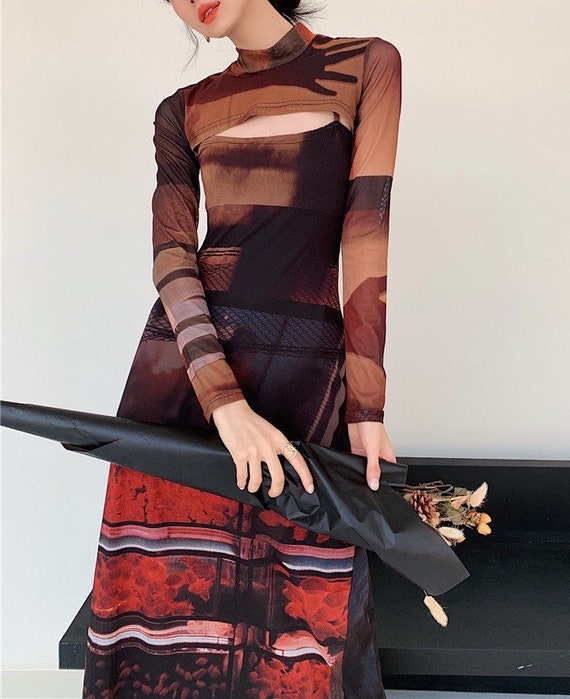 Ladies top mesh dress