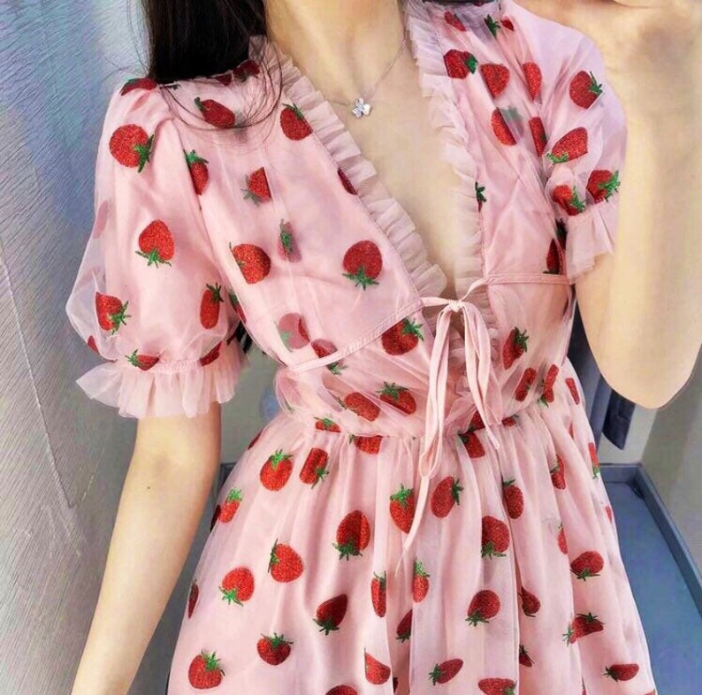 strawberry sequin tulle