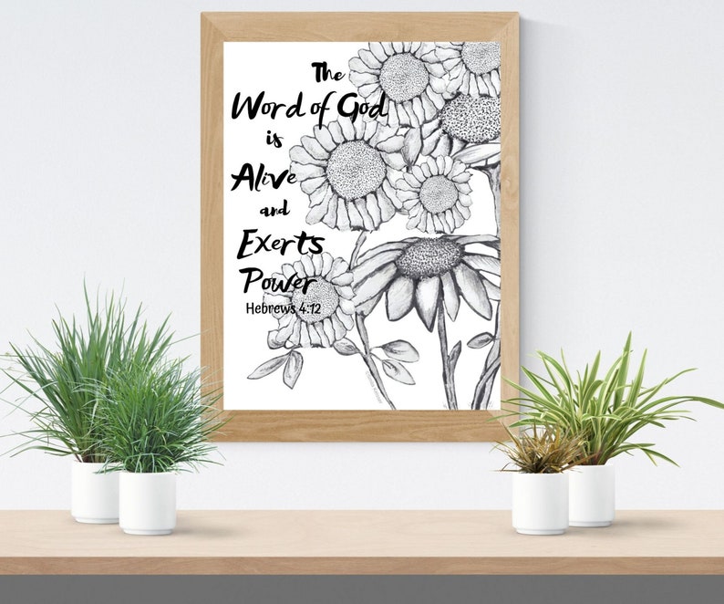 Bible printable god s word is alive print jw printable sun flower