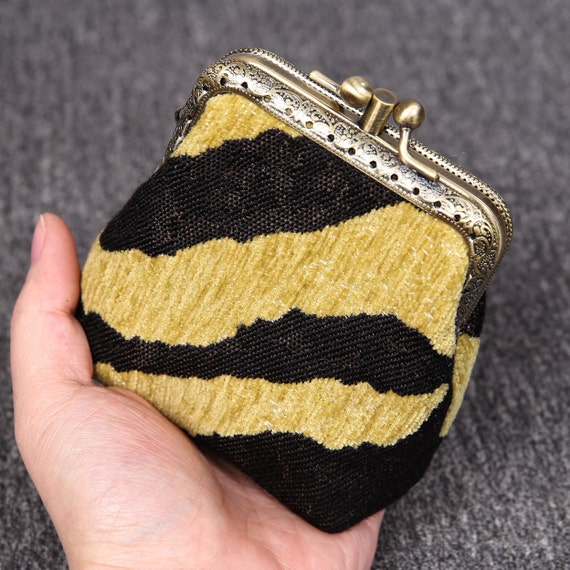 Handsome Tiger Coin Purses Vintage Pouch Kiss-lock Change Purse Wallets