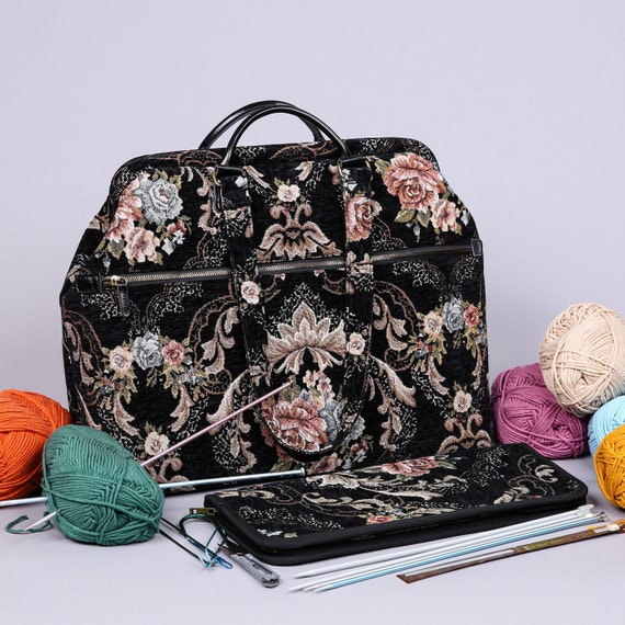 Knitting Bag for Traveling Yarn Holder Yarn Storage Bag for