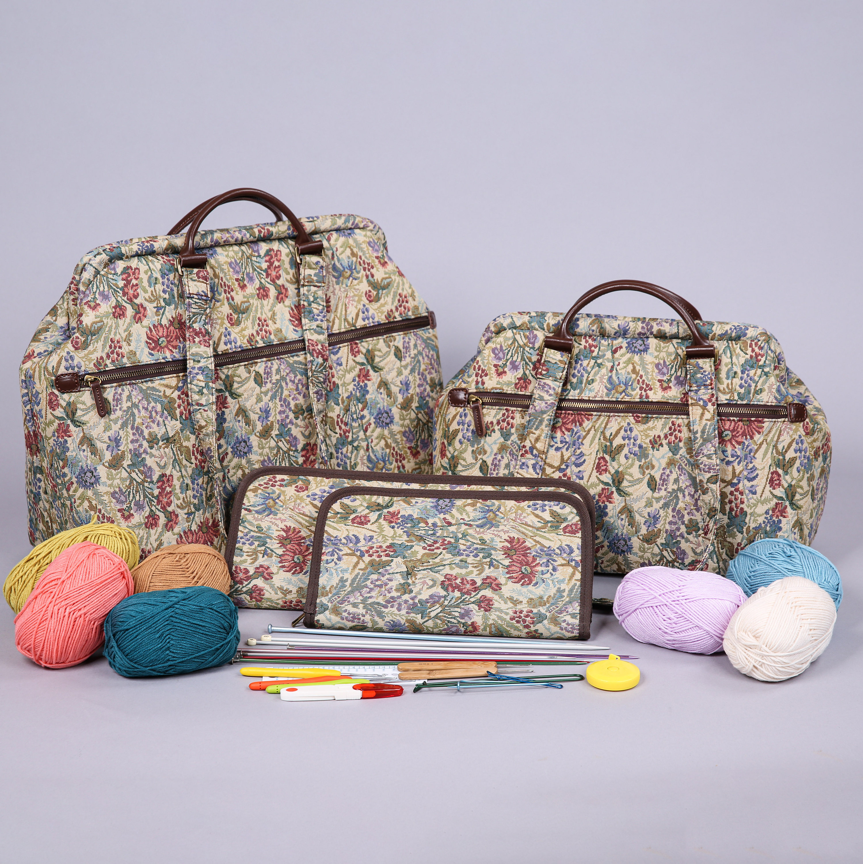 My Knitting Notions Storage: Like Mary Poppins' Carpet Bag, Only Less  Organized – All She Wants To Do Is Knit