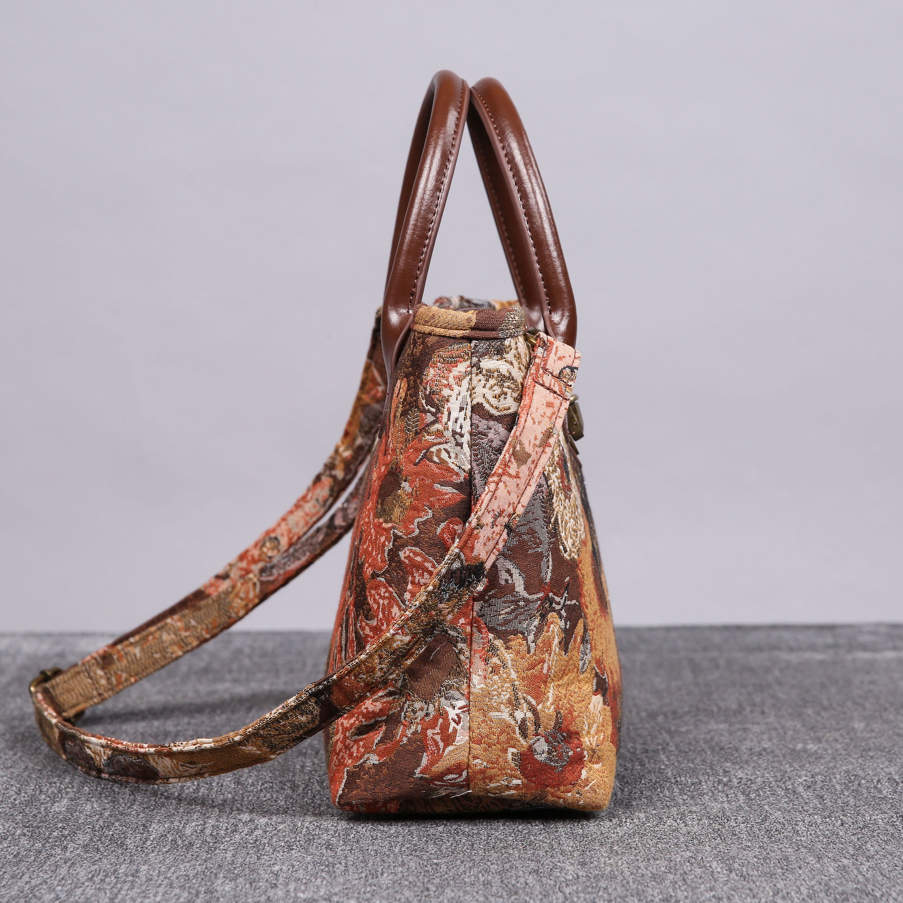 Personalized Victorian Carpet Bag Vintage Leather Handmade Etsy