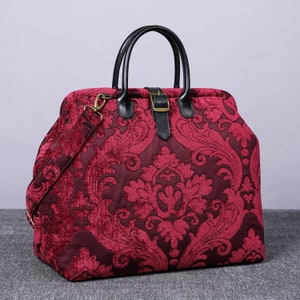 Personalized Victorian Carpet Bag Mary Poppins Vintage Leather ...