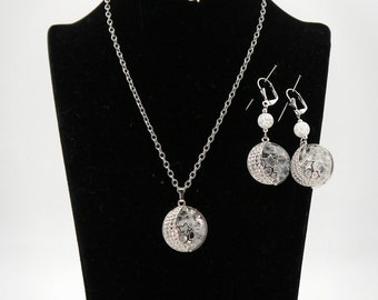 Jewelry Set "Lunar Spell" Quartz Crystal