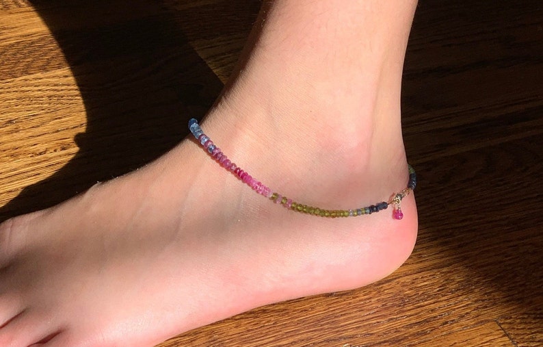 Layering Stack Anklet Ankle Bracelet Birthstone Anklet Roxy Ruby Stones Emerald Beads Natural Gemstone Anklet Highly Faceted Sapphires Body Jewelry Jewelry Xn Kopsch Orthopdie 7nb De