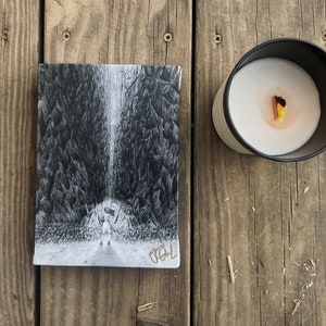 VALLEY OF SHADOWS Small (5” x 7”) Signed Canvas Art Print (Sketch by Jen Ledger)
