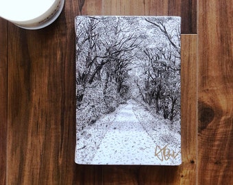 RUN THE RACE Small (7"x5") Canvas Art Print (Sketch by Jen Ledger)