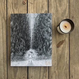 VALLEY OF SHADOWS Medium (11”x14”) Signed Canvas Art Print (Sketch by Jen Ledger)