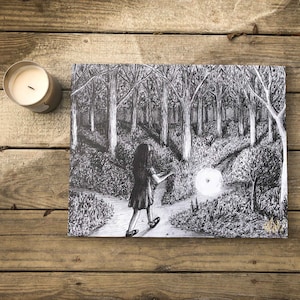 LIGHT THE WAY Large (20”x16”) Signed Canvas Art Print (Sketch by Jen Ledger)