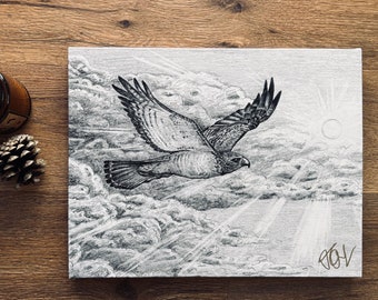 GENOMBROTT Medium (14”x11”) Signerad Canvastavla (Skiss av Jen Ledger)