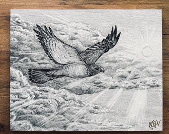 GENOMBROTT Stor (20”x16”) Signerad Canvastavla (Skiss av Jen Ledger)