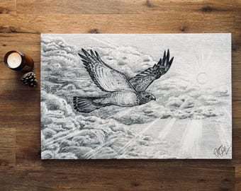 GENOMBROTT XLarge (30”x20”) Signerad Canvastavla (Skiss av Jen Ledger)