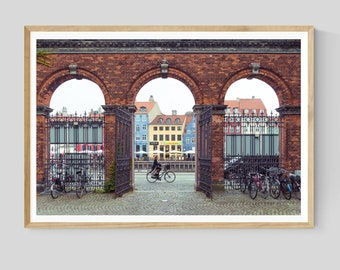 Nyhavn Photography Print, Copenhagen Wall Art, Scandinavian Decor, Nordic Print