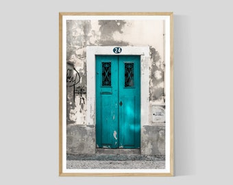 Rustic Door Print, Portugal Print, Lisbon Photography, Portugal Wall Art