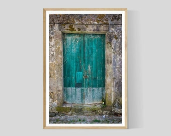 Door Photography, Lisbon Print, Portugal Wall Art, Rustic Decor