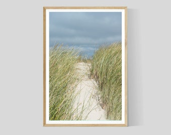 Beach Dune Path Wall Art Print, Coastal Photography, Beach Home Decor
