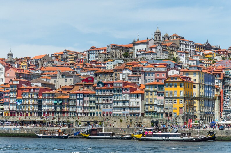 Porto Waterfront Print, Portugal Wall Art, Travel Photography Print image 2