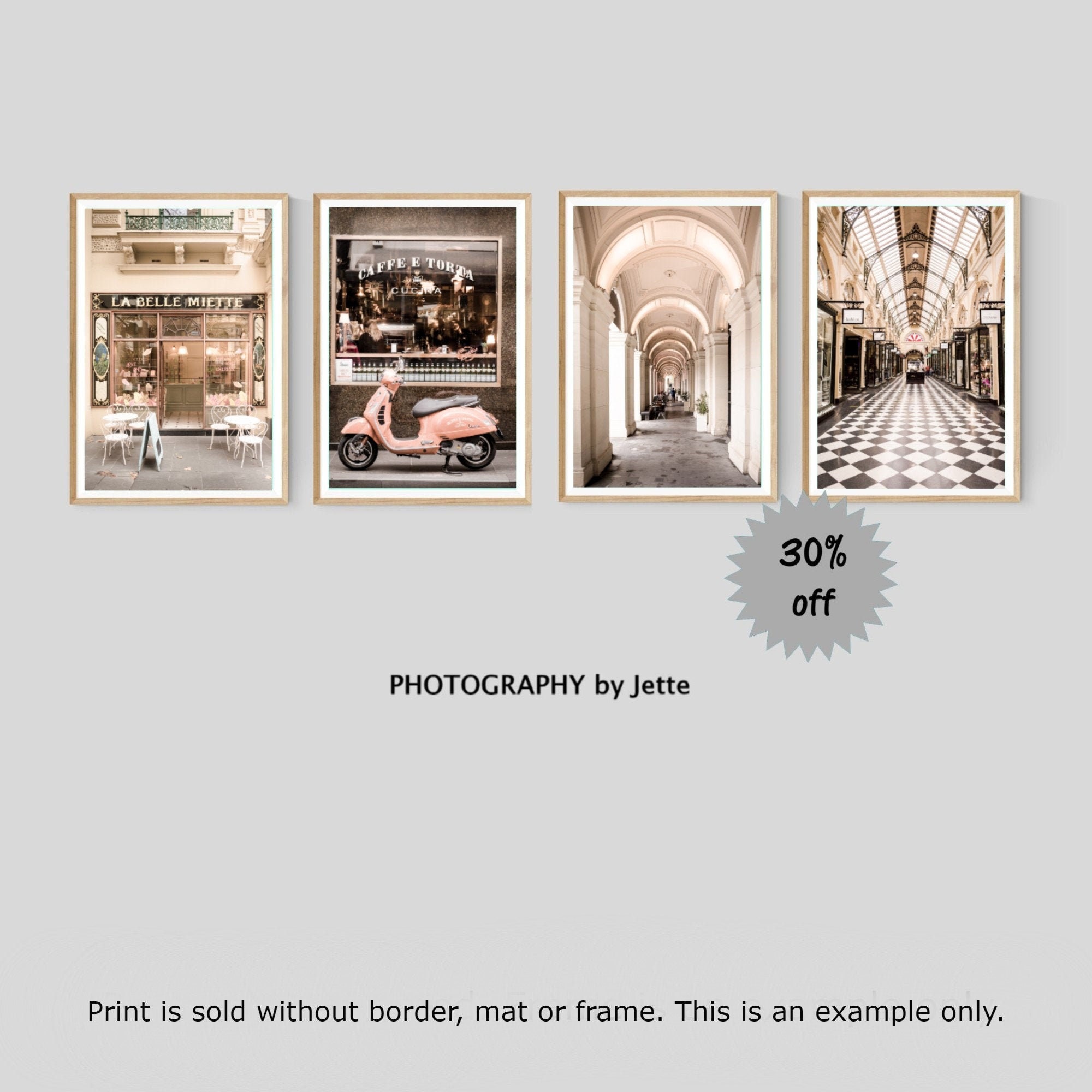 Set of 4 Melbourne Prints Cafe Wall Decor Melbourne Wall Etsy