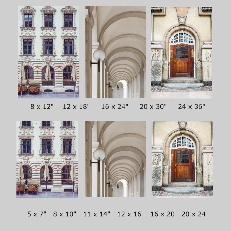 Set of 3 Prints Denmark Photography Neutral Scandinavian Decor Copenhagen Wall Art Prints