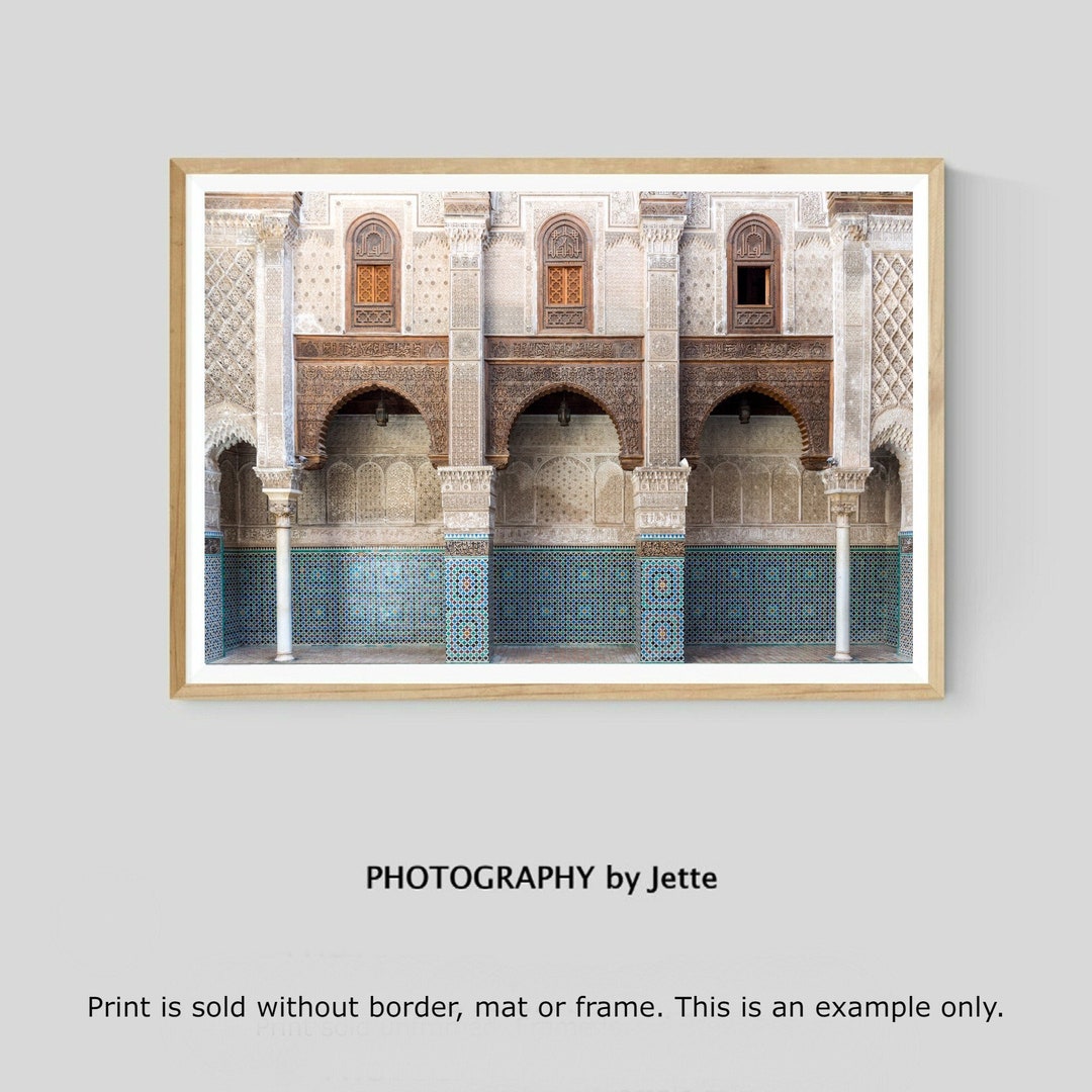 Moroccan Photography Medersa Bou Inania Fes Print Moroccan - Etsy Australia