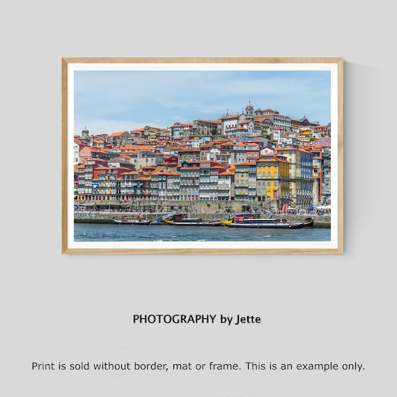 Porto Waterfront Print, Portugal Wall Art, Travel Photography Print