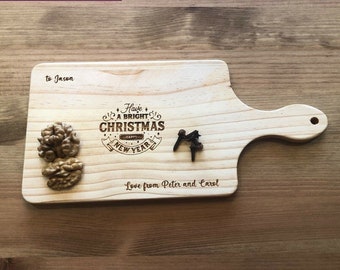 Personalised Wooden Laser Engraved Chopping And Service Board