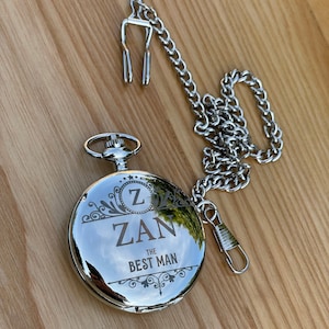 Watch Personalized Engraved Pocket Watch Valentine’s Day Gift for Men Custom Vintage Style Keepsake