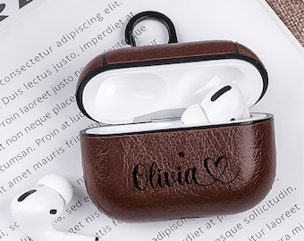 Personalised Apple Airpod 3rd generation Case / Protective Case Protector / Engraved PU Leather/ Customised Airpod 3rd generation Case