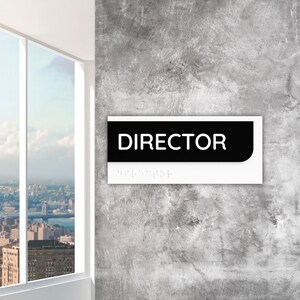 Custom Office Door Sign - Personalized Name Plate for Door - Acrylic Office Sign
