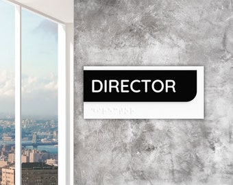 Custom Acrylic Office Door Sign – Personalized Name Plate