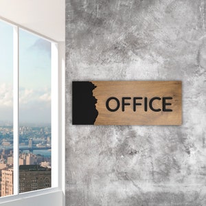 Custom Office Door Sign - Personalized Name Plate for Door - Acrylic Office Sign