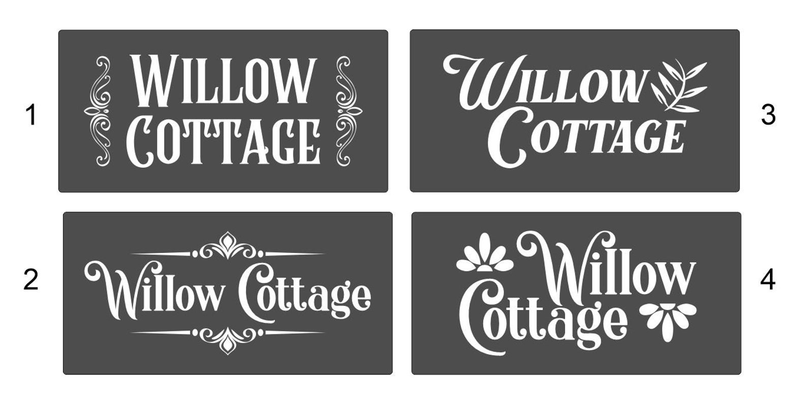 Illuminated Modern Rectangular Acrylic House Sign Led Light Etsy