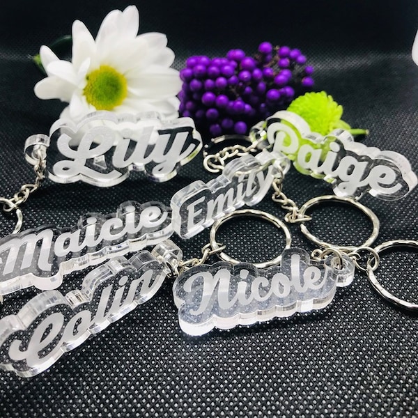 Laser Cut Keyring Etsy UK