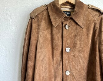 Vintage Frederick and Nelson for Men suede wool lined jacket medium