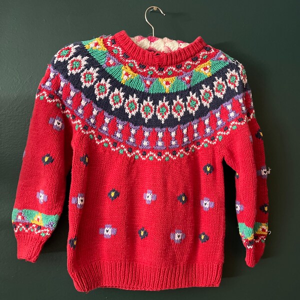 Vintage Northern Isles youth medium 10/12 sweater