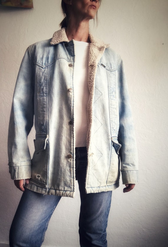Vintage LEE Storm Rider Sherpa denim M/L