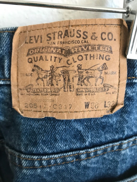 Vintage Levis 585 Orange Tab Zipper Fly Denim 36x32 - Etsy