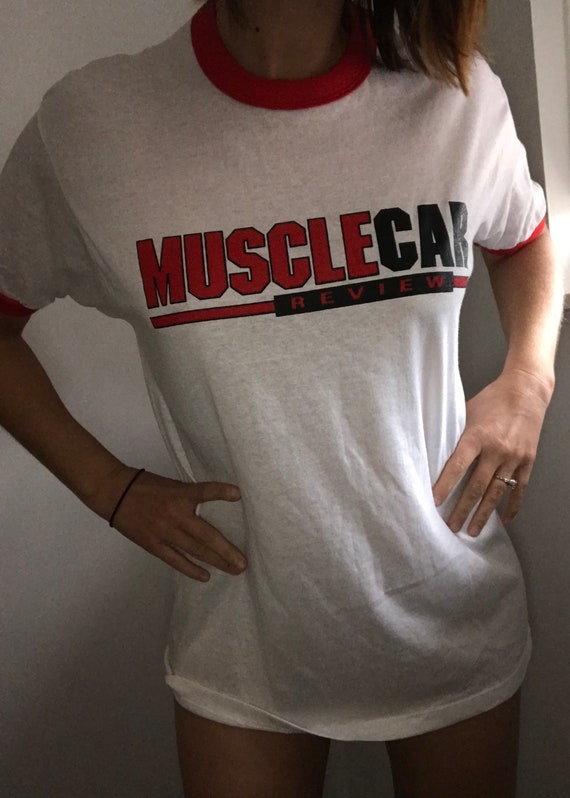 Vintage Muscle Car Review Jerzees ringer tee XL - Gem