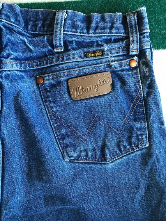 Vintage Wrangler denim jeans 34x35 actual size - image 1